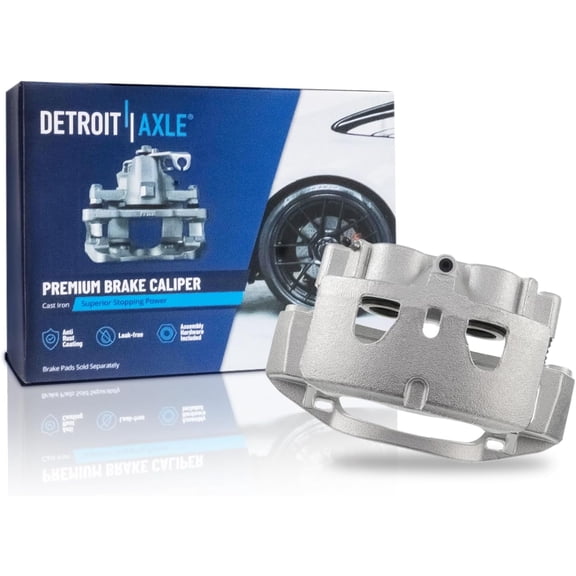Detroit Axle - Front Left Brake Caliper for 11-19 Chevrolet GMC Silverado Sierra 2500 3500 HD, 16-19 Suburban 3500HD, Brake Caliper with Bracket Assembly Replacement
