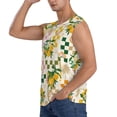 thumbnail image 3 of Pofeuu Fruit Print Men's Muscle T-Shirt, Sleeveless, Muscle Tank, Classic Muscle Tee Top For Men Casual Sleeveless Muscle T-Shirt Trendy Clothes-X-Large, 3 of 7