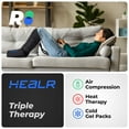 thumbnail image 2 of Reathlete HEALR Triple Therapy Leg Massager with Compression, Heat, & Cold, 2 of 12