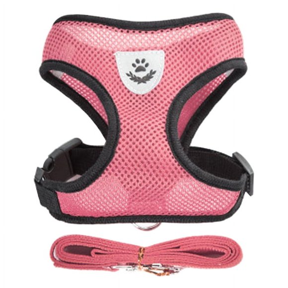 Typpkmm Dog Harness Walking Lead Leash for Small Dogs Collar Polyester