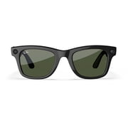 Ray-Ban Meta (Gen 1), Wayfarer, Shiny Black, Green Lenses | Smart AI Glasses