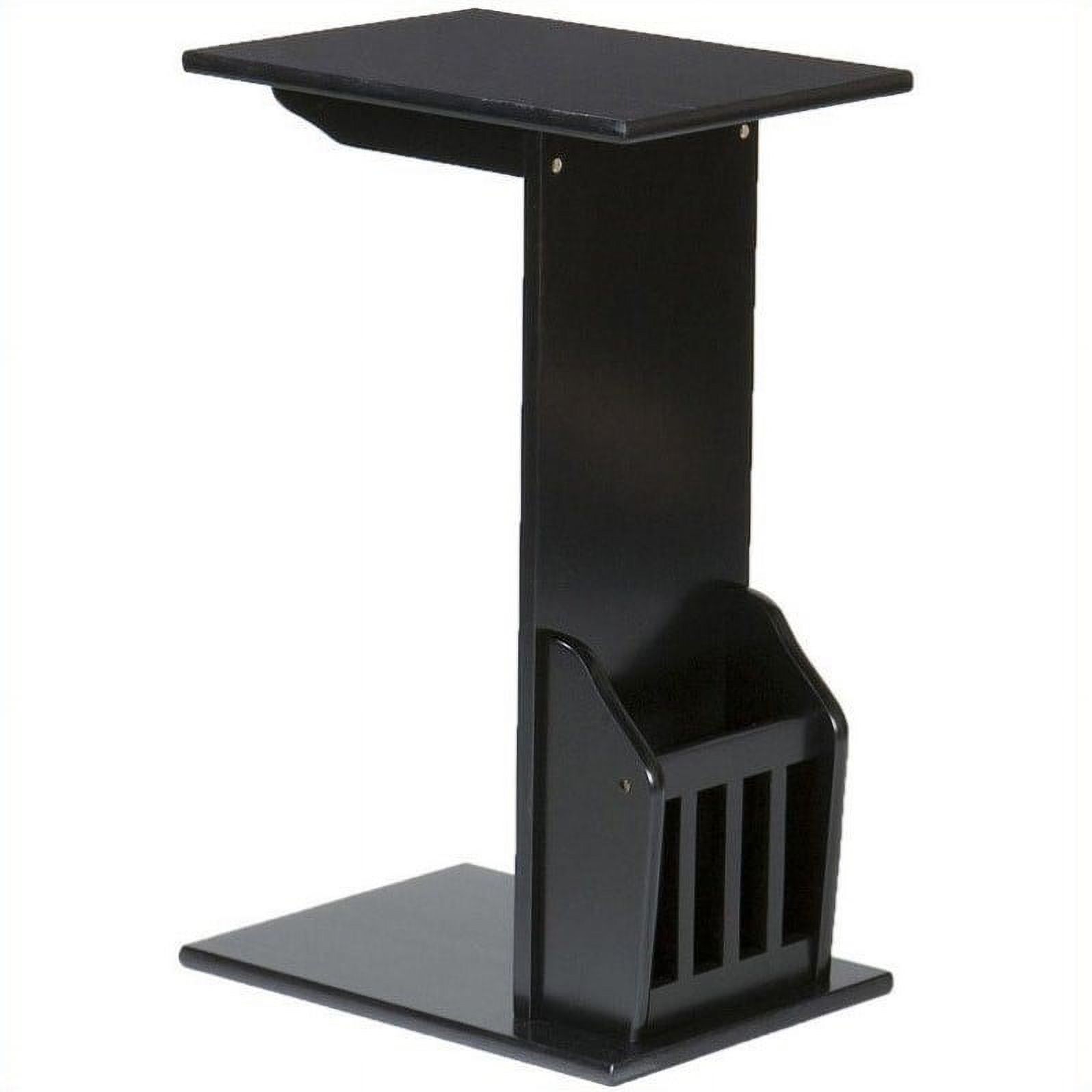 SEI Furniture Upton Magazine Snack Table in Black - image 7 of 9