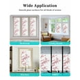 thumbnail image 7 of Cherry Blossom Window Privacy Film Stained Glass Window Film Decorative Windows Cover Static Windows Cling for Glass Door Spring Pink Floral Branches Watercolor Stickers for Bathroom 17.7"x78.7", 7 of 7