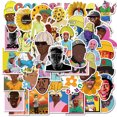 thumbnail image 5 of 50 st Rapper Singer Stickers DIY Skateboard Color 50Pcs, 5 of 5