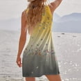 thumbnail image 4 of USSUMA Sundresses for Women Plus Size Womens Summer Casual Sleeveless Mini Floral Printed Vest Dresses Beach Tshirt Sundress Loose Tank Dress, 4 of 5