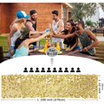 thumbnail image 2 of Glitter Big Sequin Table Runner,QZS Retro Theme Birthday Decorations for Party,11.8"x9Ft Sparkly Sequin Table Runner for Dining Centerpiece, 2 of 7
