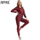 thumbnail image 2 of Mono metálico brillante para mujer, mono Disco Rave, ropa de discoteca de baile en barra, pantalones largos con cremallera frontal de manga larga, mono, 2 of 5