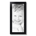 thumbnail image 2 of ArtToFrames 8" x 18" Satin Black Bull Nose Picture Frame, 8x18 inch Black Wood Poster Frame (WOM-1417), 2 of 7