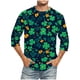 thumbnail image 1 of Blusas y camisas de manga corta y cuello redondo para hombre. Blusas casuales de manga 3/4 con cuello redondo y estampado a la moda para hombre. Blusas de poliéster para tiempo libre., 1 of 4