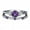 Purple, variant on Jophufed Women's Fashion Ring Couple Jewelry 2 Piece Set Size 7 Gifts
