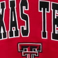 thumbnail image 4 of Men's Colosseum Red Texas Tech Red Raiders Arch & Logo Crew Neck Sweatshirt, 4 of 4