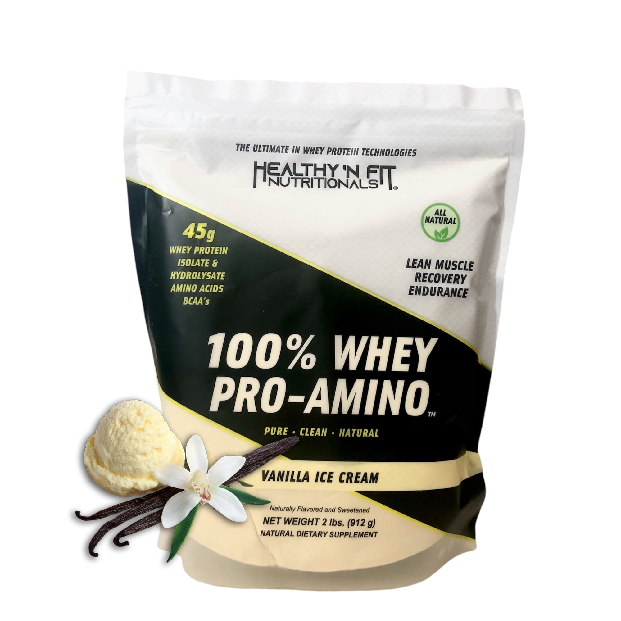 Healthy 'N Fit Nutritionals Whey Pro-Amino Vanilla Ice Cream - 2 lbs