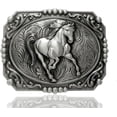 thumbnail image 2 of Moranse Religion Cross Cowboy Kneeling Prayer And Horse Design Belt Buckles, 2 of 8