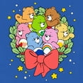thumbnail image 2 of Toddler's Care Bears Christmas Holly Wreath Bears  Graphic Tee Royal Blue 4T, 2 of 3