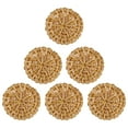 thumbnail image 3 of Weiweiguan 6Pcs Rattan Woven Charms Simple Round Earring Pendants Jewelry Making Ornaments, 3 of 6