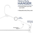thumbnail image 3 of CCOCC 5 Pcs Clothes Hangers Plastic Space-Saving Hangers That Maximize Closet Space Space Saving Hangers for Clothes,Size1, 3 of 5