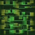 thumbnail image 1 of Ahgly Tapis d'Intérieur Lavable en Machine Carré Transitionnel Vert Lime Foncé, 7 Pieds Carré, 1 of 7