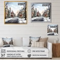 thumbnail image 4 of Designart "Christmas in the Winter Village IV" Food & Beverage Framed Wall Art Decor - Traditional Grey Fruits Hallway Framed Wall Art Decor, 4 of 6