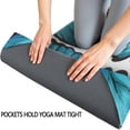 thumbnail image 3 of White Blue Butterfly Pattern Hot Yoga Mat Towel Non Slip for Hot Yoga - Quick-Drying Yoga Mat Cover with 4 Corner Pockets with Travel Bag - Hot Yoga Towel Non Slip 74"x26", 3 of 6