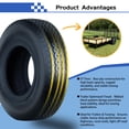 thumbnail image 4 of (2 pack) Hi-Run SU01 4.80-8 4PR Trailer Tire & 8X3.75 4-4 White Wheel Assembly, 4 of 7