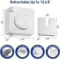 thumbnail image 5 of LZLINGMEI Retractable Clothesline Indoor, Non-Sagging Clothes Line Retracting Outdoors,15.6Ft Heavy Duty Clothes Drying Laundry Line, Wall Mounted Clothesline, 5 of 14