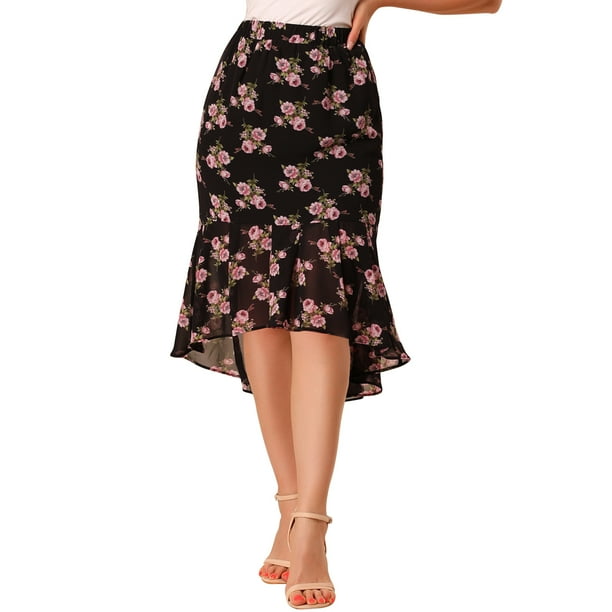 Faldas De Fiesta Mujer Elegantes Falda Larga De Sirena De Cola De