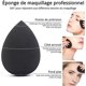 thumbnail image 2 of Set de 5 esponjas de maquillaje negras para maquillaje sobre base., 2 of 5