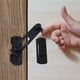 thumbnail image 4 of Pestillos de puerta con pestillo abatible negro Uspacific de acero inoxidable, pestillo de seguridad para puerta corrediza, cerradura para puerta de mascotas, gabinete, muebles, ventana, acabado, 4 of 6