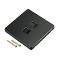 thumbnail image 1 of Unique Bargains Plaque Murale pour Téléphone RJ45 CAT6 Noir pour Maison Bureau, 1 of 6