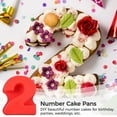 10in Number Cake Pans, 09 Large Size Number Baking Moulds, 9PCS