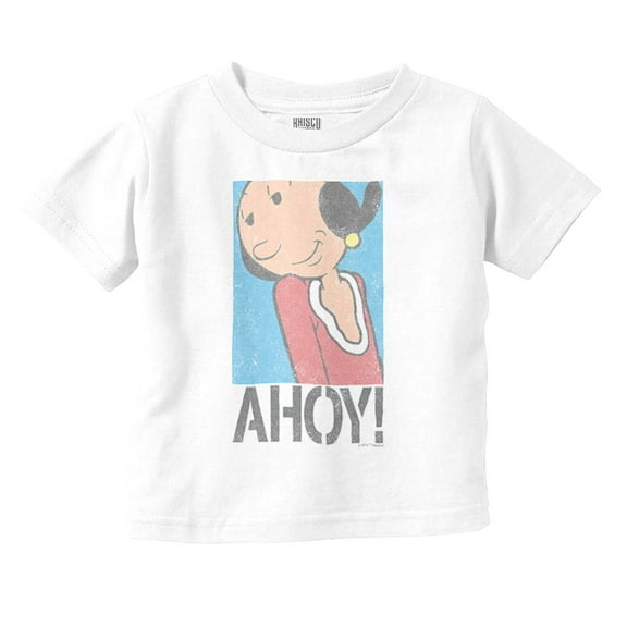 Olive Oyl Cute Popeye Character Ahoy Youth T Shirt Tee Girls Infant Toddler Brisco Brands 18M