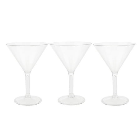 

Set of 3 Stylish Martini Glass Cocktail Goblet Champagne 300ml