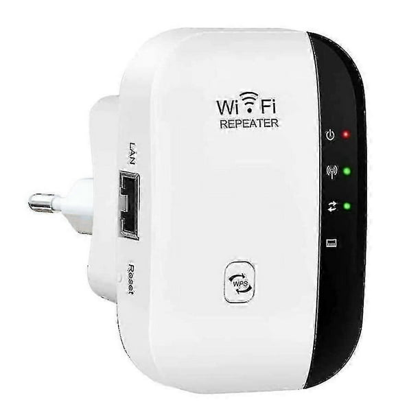 WiFi Amplifier, WiFi Repeater 300 Mbps 2.4 GHz, WiFi Repeater with Fast Ethernet Port, WPS Button, Compatible Mini WiFi Amplifier Receiver