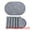 Starry Gray/Dark Gray, variant on Unique Bargains 6pcs Oval Table Mats for Kitchen Black Brown/Black 17.3"x11.8"