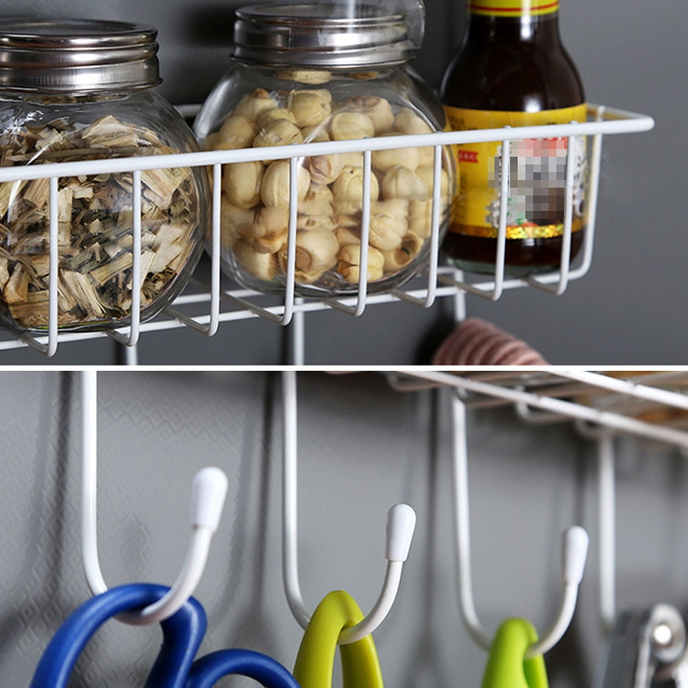 FRCOLOR  Refrigerator Storage Rack Multi-layer Holder Kitchen Shelves Fridge White