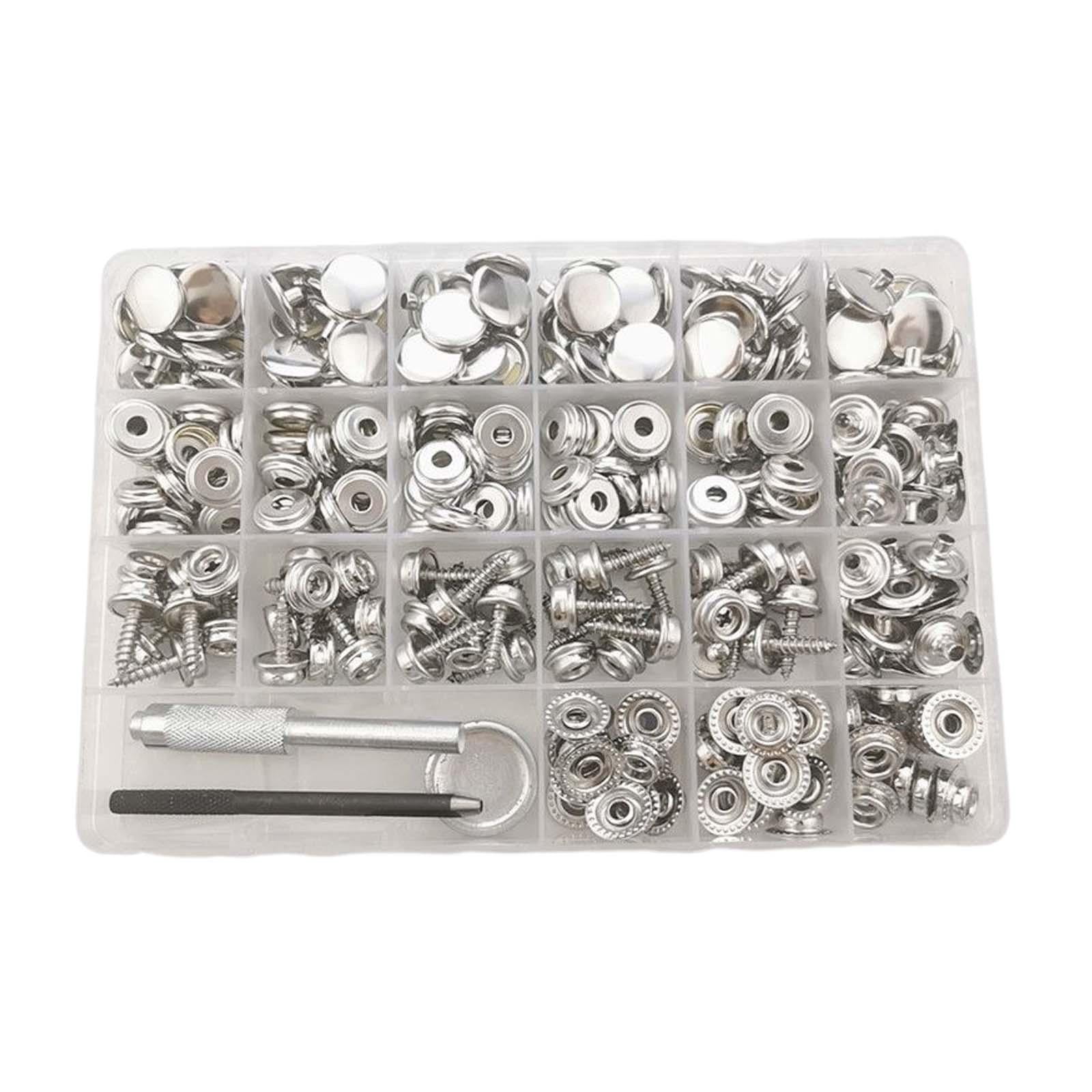 Metal Snaps Buttons Boat Canvas Snaps Durable Heavy Duty for Crafting 90 Set