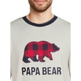 thumbnail image 4 of Dearfoams Men's Holiday Matching Family Pajamas Set, 2-Piece, Sizes S-3X, 4 of 6