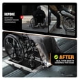 thumbnail image 7 of Wheelchair Ramp 2FT, Portable Folding Aluminum Wheel Chair Threshold Ramps for Home Steps Doorways, 800Lbs Capacity, 29Inch Width, Metallic/Black, 7 of 7