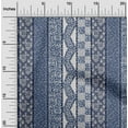 thumbnail image 2 of oneOone Cotton Cambric Blue Fabric Mix Block Pattern Craft Projects Decor Fabric Printed By The Yard 56 Inch Wide, 2 of 4