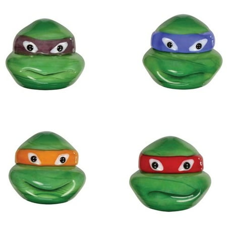 Teenage Mutant Ninja Turtles Glass World Miniature Glass Figurines, 4-Pack, Donatello/Leonardo/Michelangelo/Raphael