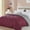 Burgundy, variant on Seward Park Reversible Comforter Lightweight Microfiber Fill Cooling Summer Full/Queen Size Plum/Purple