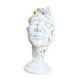 thumbnail image 4 of Figura de rostro humano, estatua, decoración del hogar, adorno creativo de mesa abstracto Blanco, 4 of 9