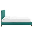 thumbnail image 3 of Modway Current Performance Velvet Twin Platform Bed in Teal, 3 of 10
