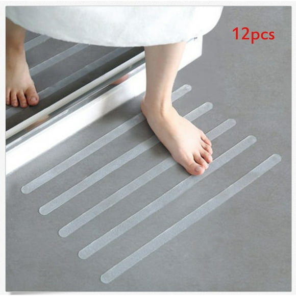 Agiferg 12PCS Anti Slip Bath Grip Stickers Non Slip Shower Strips Flooring Safety Tape