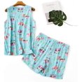 thumbnail image 2 of Pyjama Mignon pour Femme, Dessin Animé, Décontracté, Ensemble de Sommeil 2 Pcs, Tenue de Nuit, 2 of 6