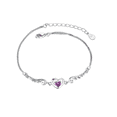 thumbnail image 1 of Pulsera Mujer Brazalete Corazón Alas Ángel Ajustable Xtellar plateado, 1 of 4