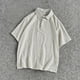 thumbnail image 1 of Ceisia Breathable Cotton-Linen Polo Shirt Men's Relaxed Fit Short Sleeve Solid Color Casual Top Beige XXL Gifts, 1 of 5