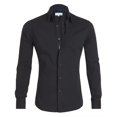 thumbnail image 2 of Camisa informal de algodón para hombre, Tops delgados, manga larga, cremallera, Color sólido, alta calidad, nueva, 2 of 5