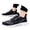 Black, variant on Men's Breathable Mesh Running Shoes, Lightweight Lace-Up Gym Training Sneakers