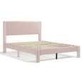 thumbnail image 5 of Furniture of America Dina Adult Queen Velvet Fabric Platform Bed, Pink, 5 of 22